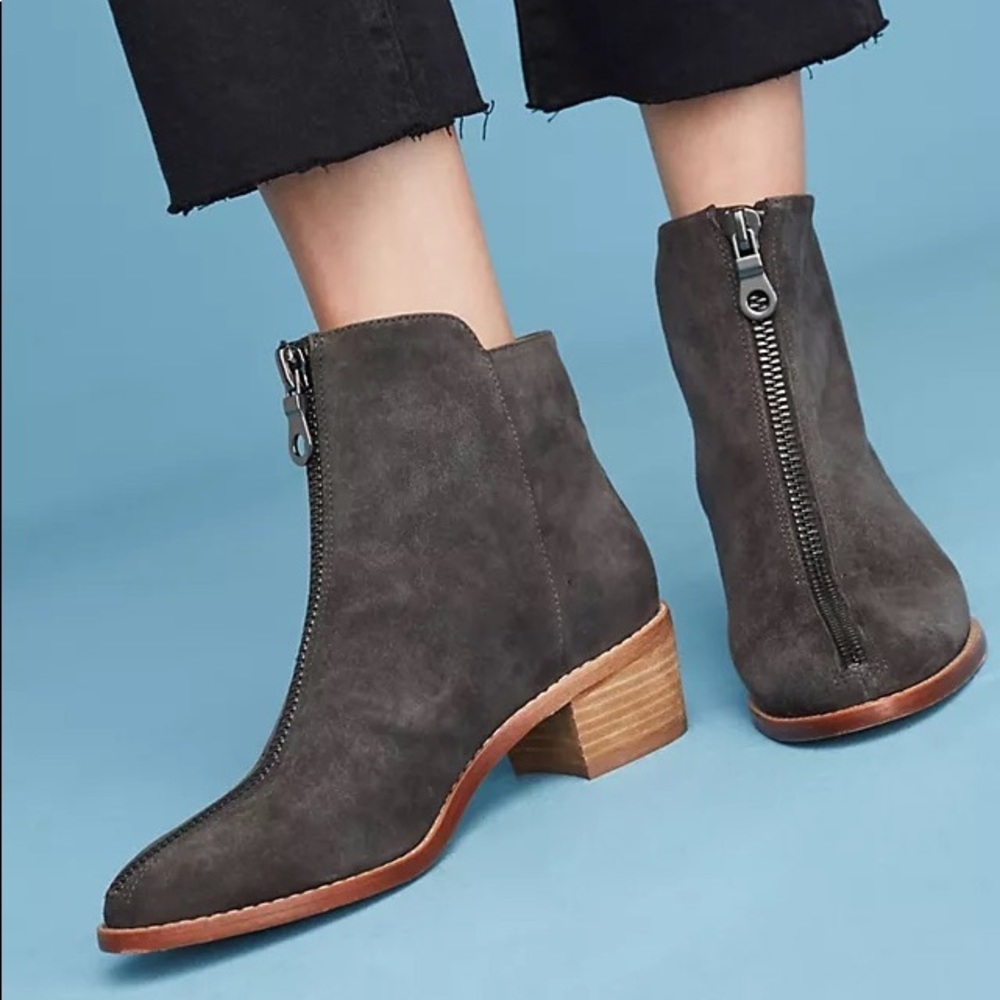 ANTHROPOLOGIE Matiko Mylvia Zipped Ankle Boots sz 9